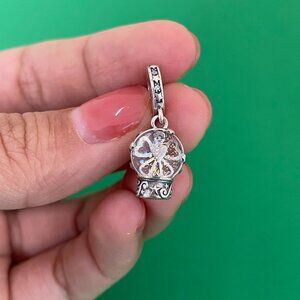 Pandora Snow Globe Angel Dangle Charm